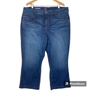 NYDJ Sophia flare ankle stretchy jeans size 22